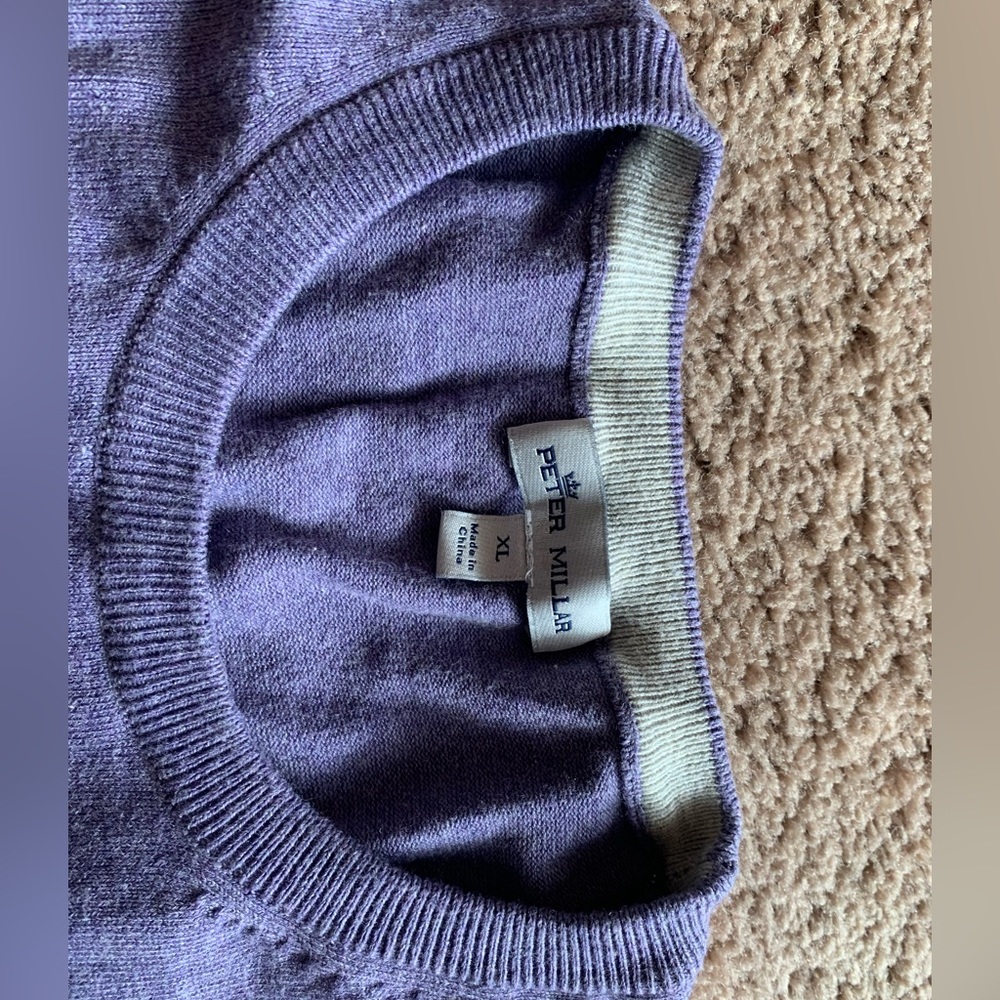 Peter Millar XL Purple Sweater